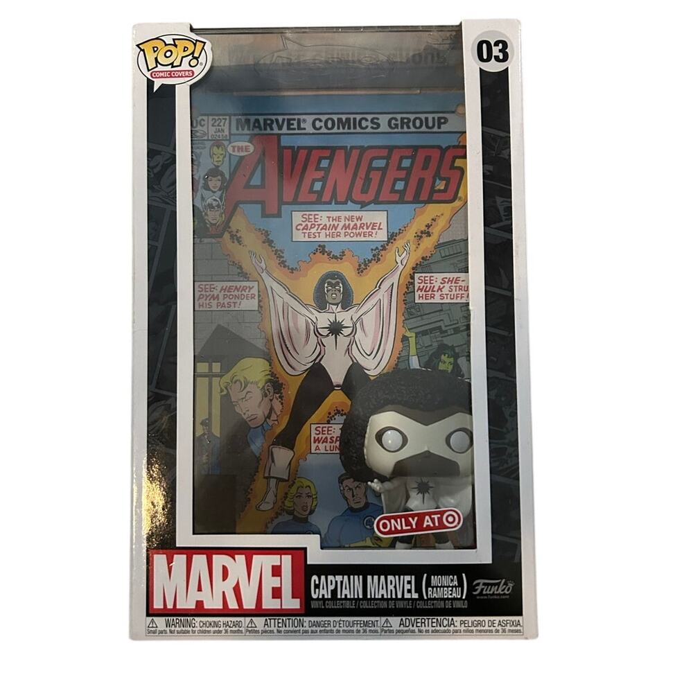 FUNKO POP NIB Captain Marvel Monica Rambeau 03 Comic Covers Target Exclusive